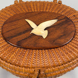 Vintage Nantucket Basket Purse by The Wooden Jug 1967