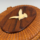 Vintage Nantucket Basket Purse by The Wooden Jug 1967