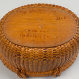 Vintage Nantucket Basket Purse by The Wooden Jug 1967