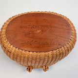 Vintage Nantucket Basket Purse by José Formoso Reyes 1959