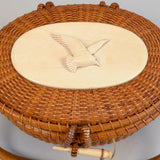 Vintage Nantucket "Cocktail" Basket Purse by The Wooden Jug 1967