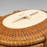Vintage Nantucket "Cocktail" Basket Purse by WM.+J. Reis 1975