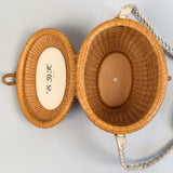 Vintage Nantucket "Cocktail" Basket Purse by WM.+J. Reis 1975