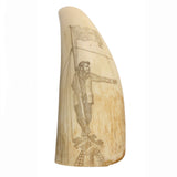 Antique Scrimshaw Tooth - Masthead Watch
