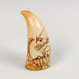 Antique Scrimshaw Tooth - Ship Unicorn 1851