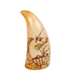 Antique Scrimshaw Tooth - Ship Unicorn 1851