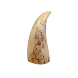 Antique Scrimshaw Tooth - Bark Janet