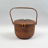 Vintage Round Nantucket Basket Purse by José Formoso Reyes