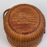 Vintage Round Nantucket Basket Purse by José Formoso Reyes