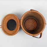 Vintage Round Nantucket Basket Purse by José Formoso Reyes