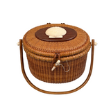 Vintage Nantucket Basket Purse by Maureen Reed 1986