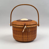 Vintage Nantucket Basket Purse by Maureen Reed 1986