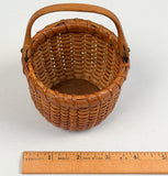 Antique Nantucket "Egg" Basket by Ferdinand Sylvaro