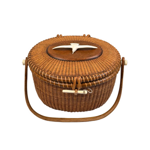 Vintage Nantucket Basket Purse by WM. & J Reis. 1974