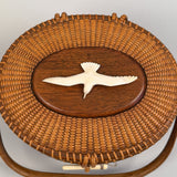 Vintage Nantucket Basket Purse by WM. & J Reis. 1974