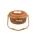 Vintage Nantucket "Cocktail" Basket Purse by Martin Brown