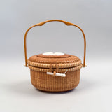 Vintage Nantucket "Cocktail" Basket Purse by Martin Brown