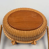 Vintage Nantucket "Cocktail" Basket Purse by Martin Brown