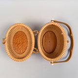Vintage Nantucket "Cocktail" Basket Purse by Martin Brown