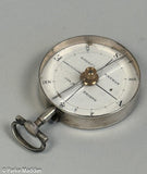 Antique Silver Pocket Compass - Bancks, London