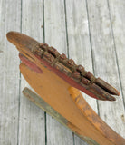 Antique Folk Art Wooden Rooster Weathervane