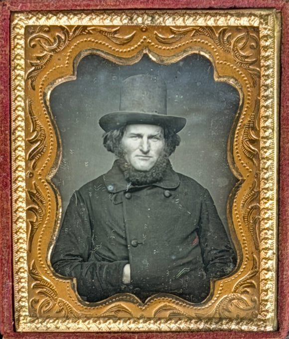 Antique Ambrotype of a Whaleman