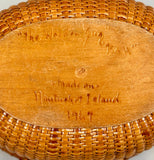 Vintage Nantucket Basket Purse by The Wooden Jug 1967