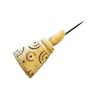 Antique Scrimshaw Hand & Cuff Pin