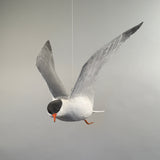 Vintage Life Size Common Tern Bird Carving by Peter Peltz