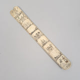 Antique Scrimshaw Whalebone Busk with Vignettes