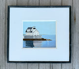 Rockland Breakwater Light Painting by John Austin