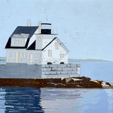 Rockland Breakwater Light Painting by John Austin