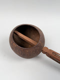 Antique Sailor Carved Whimsey with Coconut Dipper