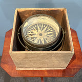 Antique Whaleboat Compass by Walter Folger Jr., Nantucket