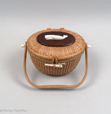 Vintage Nantucket "Cocktail" Basket Purse by José Formoso Reyes