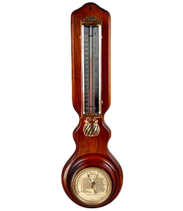 Antique Tycos Thermometer & Stormoguide Barometer