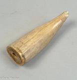 Antique Sperm Whale tooth with Barnstable MA Oddfellows Lodge Scrimshaw