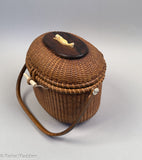 Vintage Whalers Crafts Nantucket Basket Purse Dated 1963