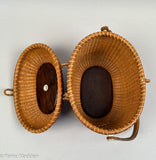 Vintage Whalers Crafts Nantucket Basket Purse Dated 1963