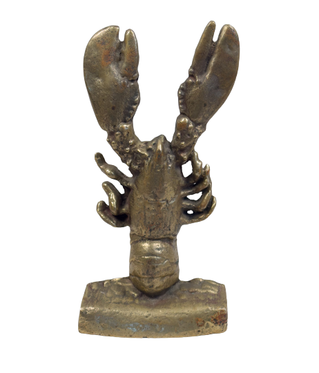 Antique Brass Lobster Doorstop