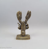 Antique Brass Lobster Doorstop