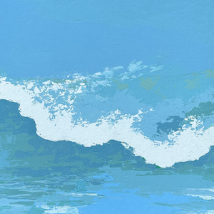 Nantucket Wave Painting by Paul Madden