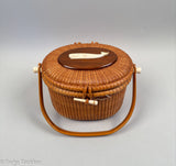 Vintage Nantucket Basket Purse by Paul Whitten 1971