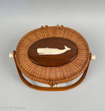 Vintage Nantucket Basket Purse by Paul Whitten 1971
