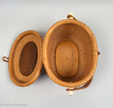 Vintage Nantucket Basket Purse by Paul Whitten 1971