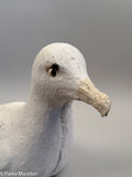 Vintage Cast Cement Seagull Garden Ornament