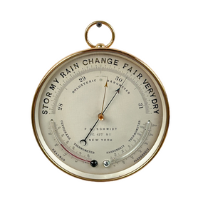 Antique Holosteric Barometer - F.G. Schmidt N.Y.