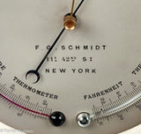 Antique Holosteric Barometer - F.G. Schmidt N.Y.