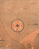 Rare Map of Nantucket Town and Harbor by Phillip L. Hall 1925