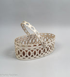 Antique Scrimshaw Panbone Basket